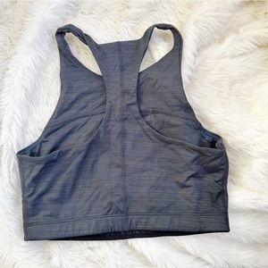 Outdoor voices charcoal grey sports bra